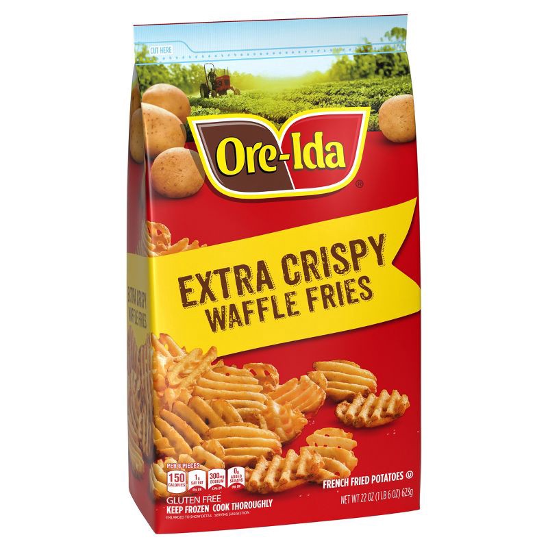 slide 7 of 9, Ore-Ida Gluten Free Frozen Golden Waffle Fries - 22oz, 22 oz