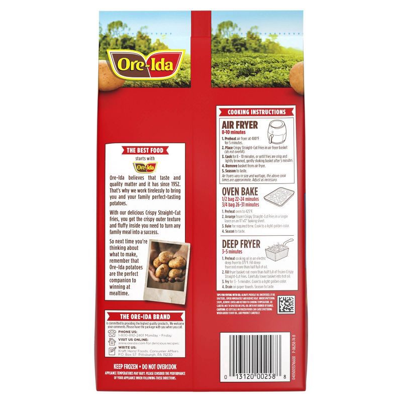 slide 6 of 9, Ore-Ida Gluten Free Frozen Crispy Fries - 32oz, 32 oz