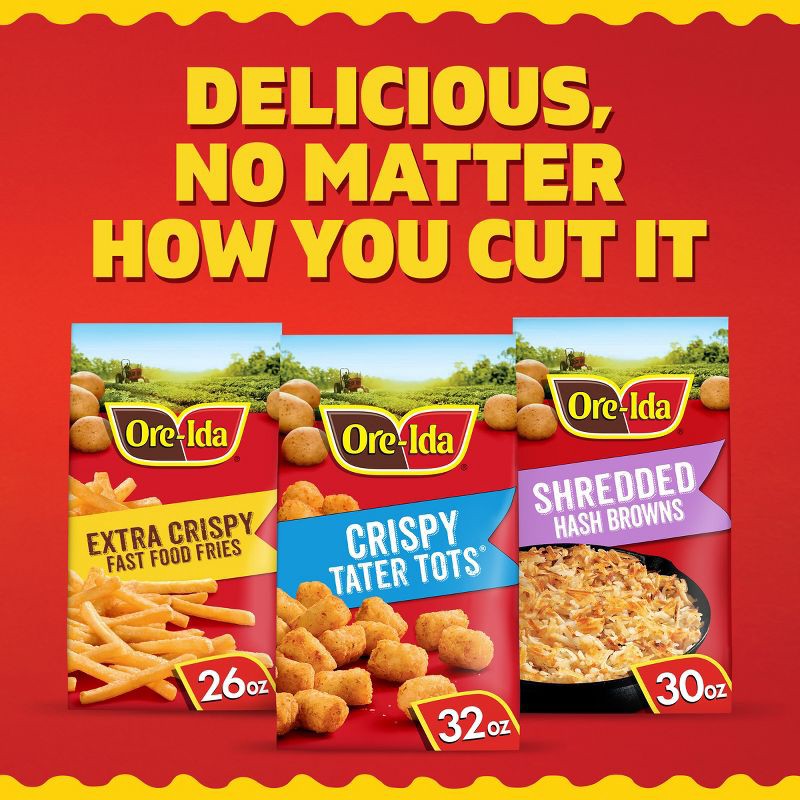 slide 3 of 9, Ore-Ida Frozen Gluten Free Tater Tots Seasoned Frozen Shredded Potatoes - 32oz, 32 oz