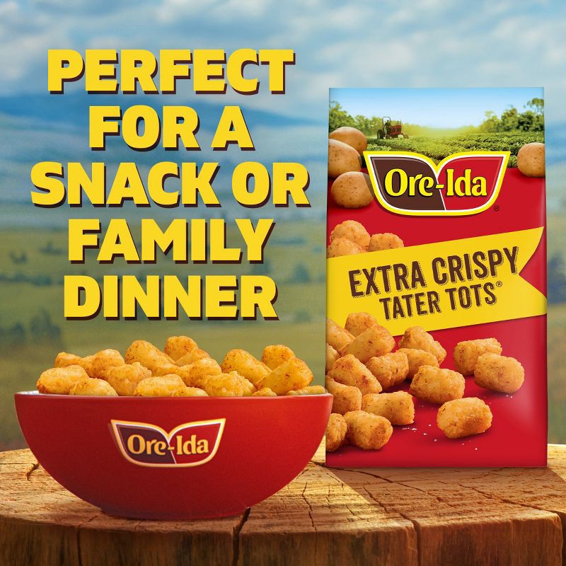 slide 4 of 10, Ore-Ida Gluten Free Extra Crispy Frozen Tater Tots - 28oz, 28 oz