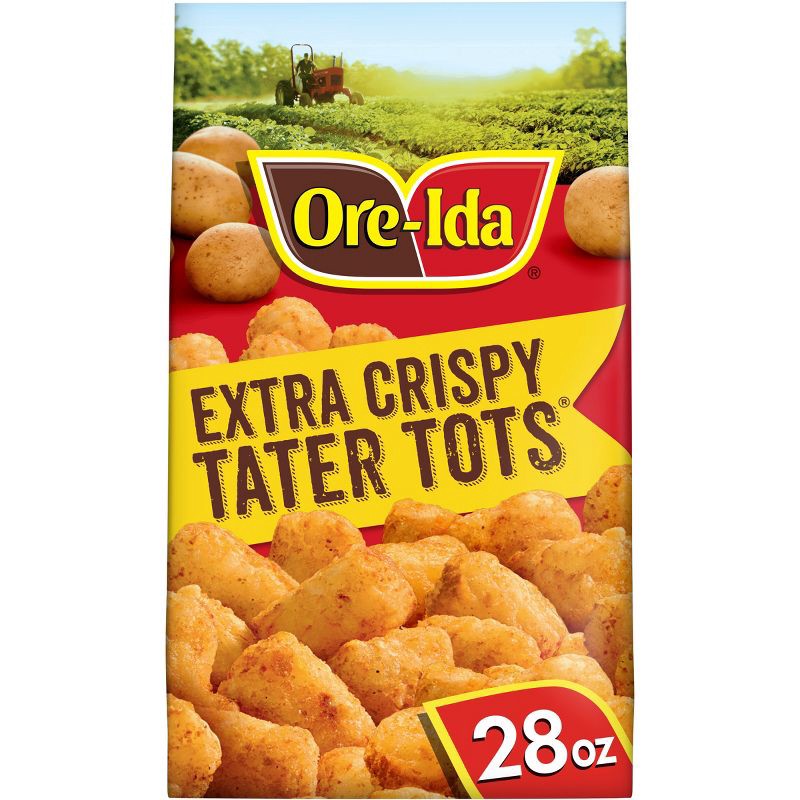 slide 1 of 10, Ore-Ida Gluten Free Extra Crispy Frozen Tater Tots - 28oz, 28 oz