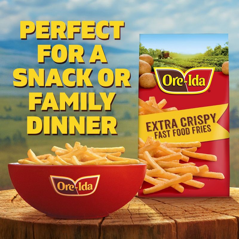 slide 4 of 9, Ore-Ida Gluten Free Frozen Extra Crispy Fast Food Fries - 26oz, 26 oz