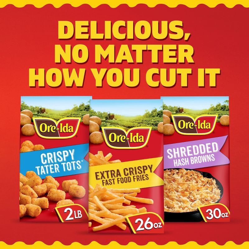 slide 9 of 9, Ore-Ida Gluten Free Frozen Extra Crispy Fast Food Fries - 26oz, 26 oz