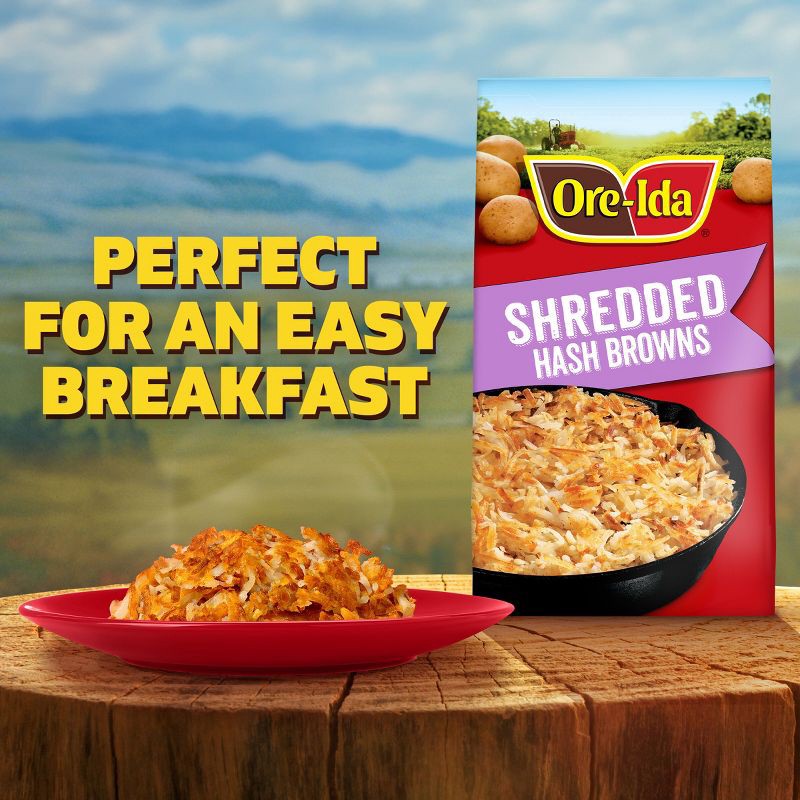 slide 4 of 9, Ore-Ida Gluten Free Frozen Shredded Hash Brown Potatoes - 30oz, 30 oz