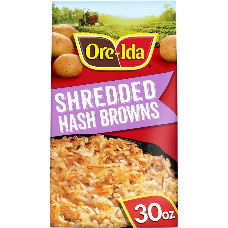 slide 1 of 11, Ore-Ida Gluten Free Frozen Shredded Hash Brown Potatoes - 30oz, 30 oz