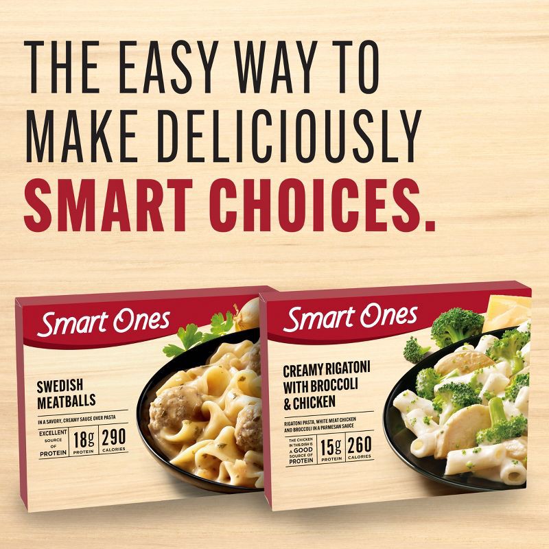 slide 8 of 9, Smart Ones Frozen Creamy Rigatoni with Broccoli & Chicken - 9oz, 9 oz