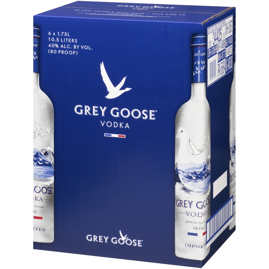 slide 3 of 6, Grey Goose Vodka 40% 175Cl/1.75L, 1.75 liter