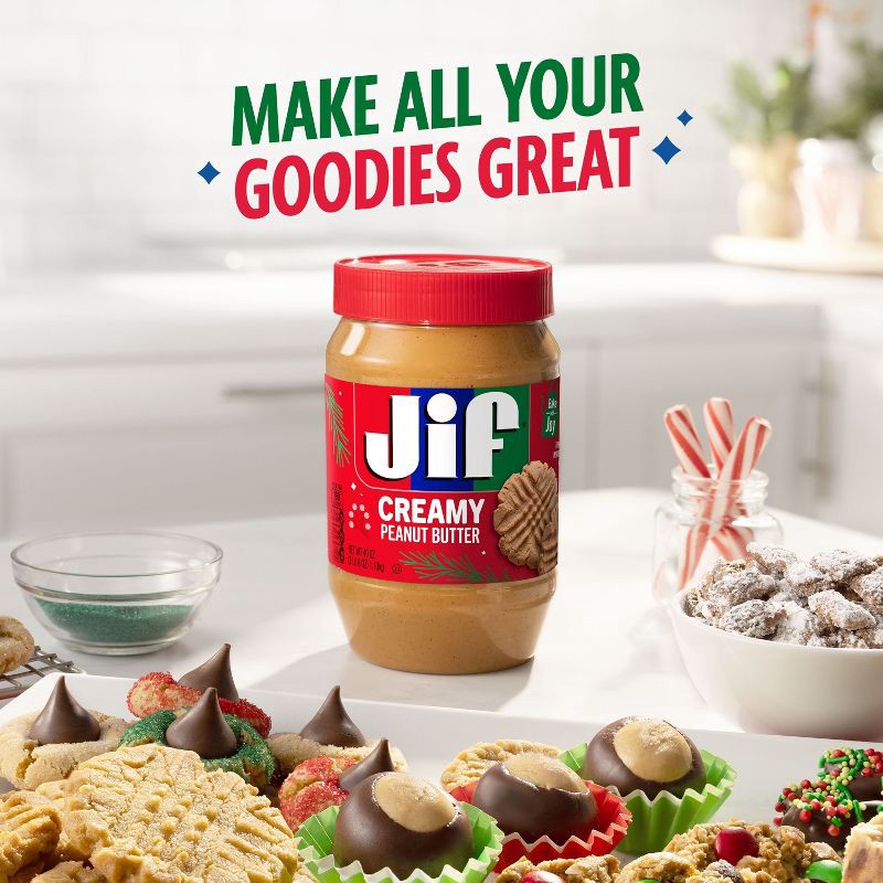 slide 5 of 9, Jif Creamy Peanut Butter - 40oz, 40 oz