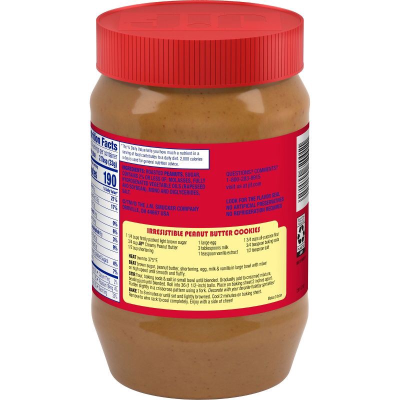 slide 6 of 6, Jif Creamy Peanut Butter - 40oz, 40 oz