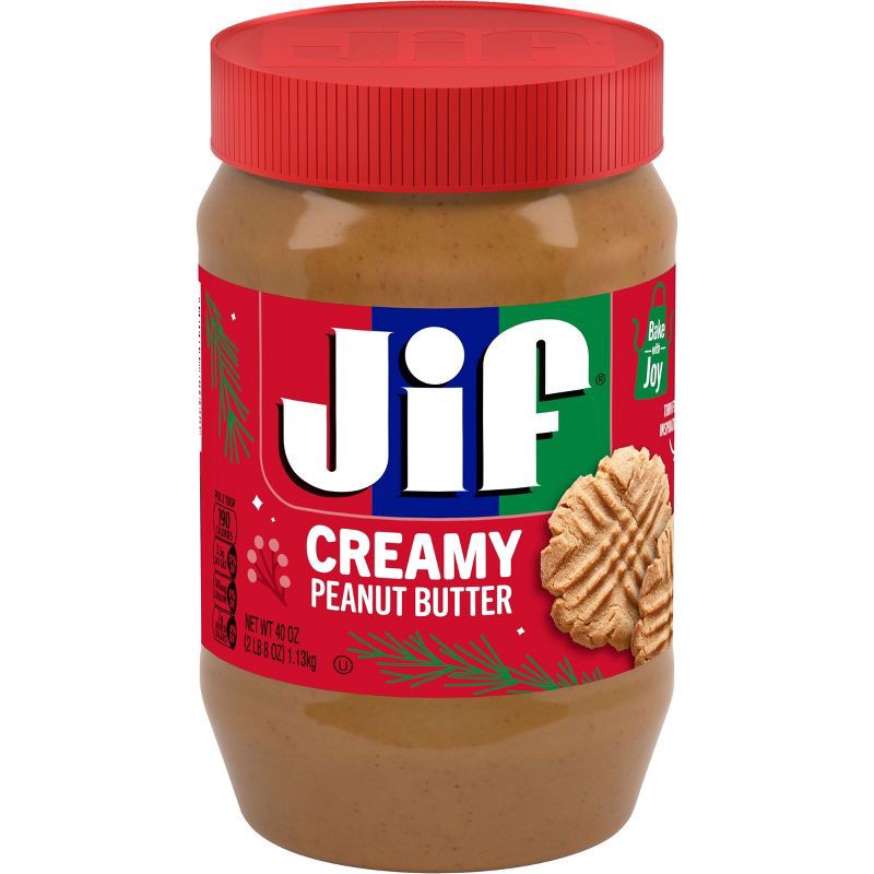 slide 1 of 9, Jif Creamy Peanut Butter - 40oz, 40 oz