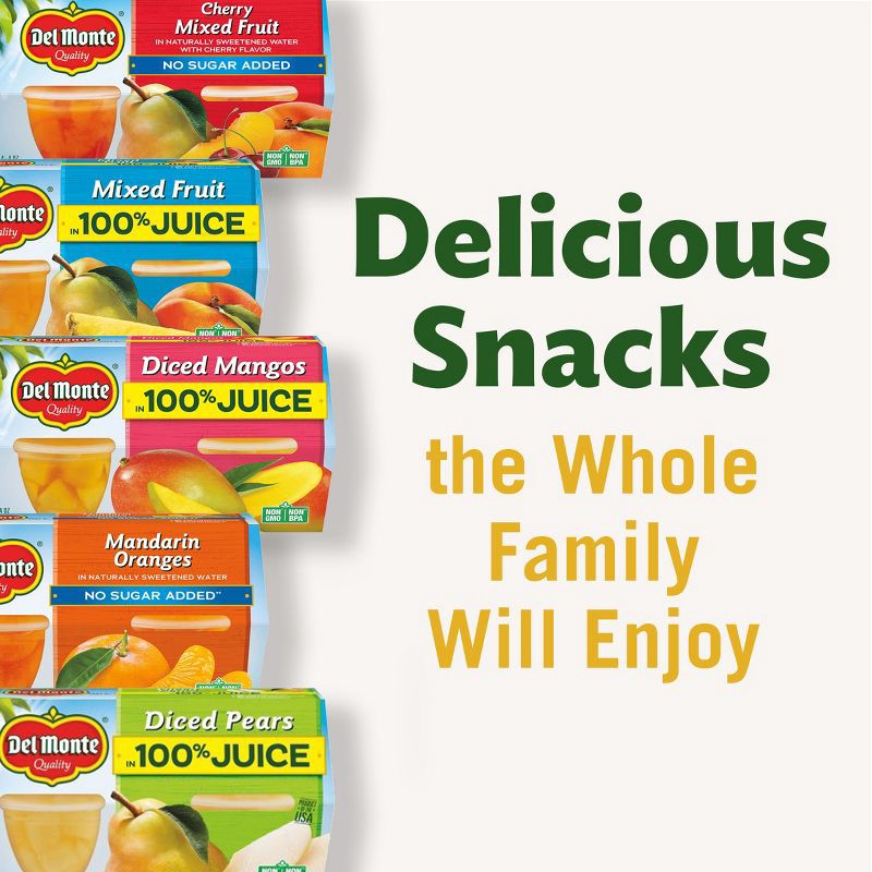 slide 3 of 7, Del Monte Mandarin Oranges Fruit Cups in 100% Juice - 12ct/4oz, 12 ct; 4 oz