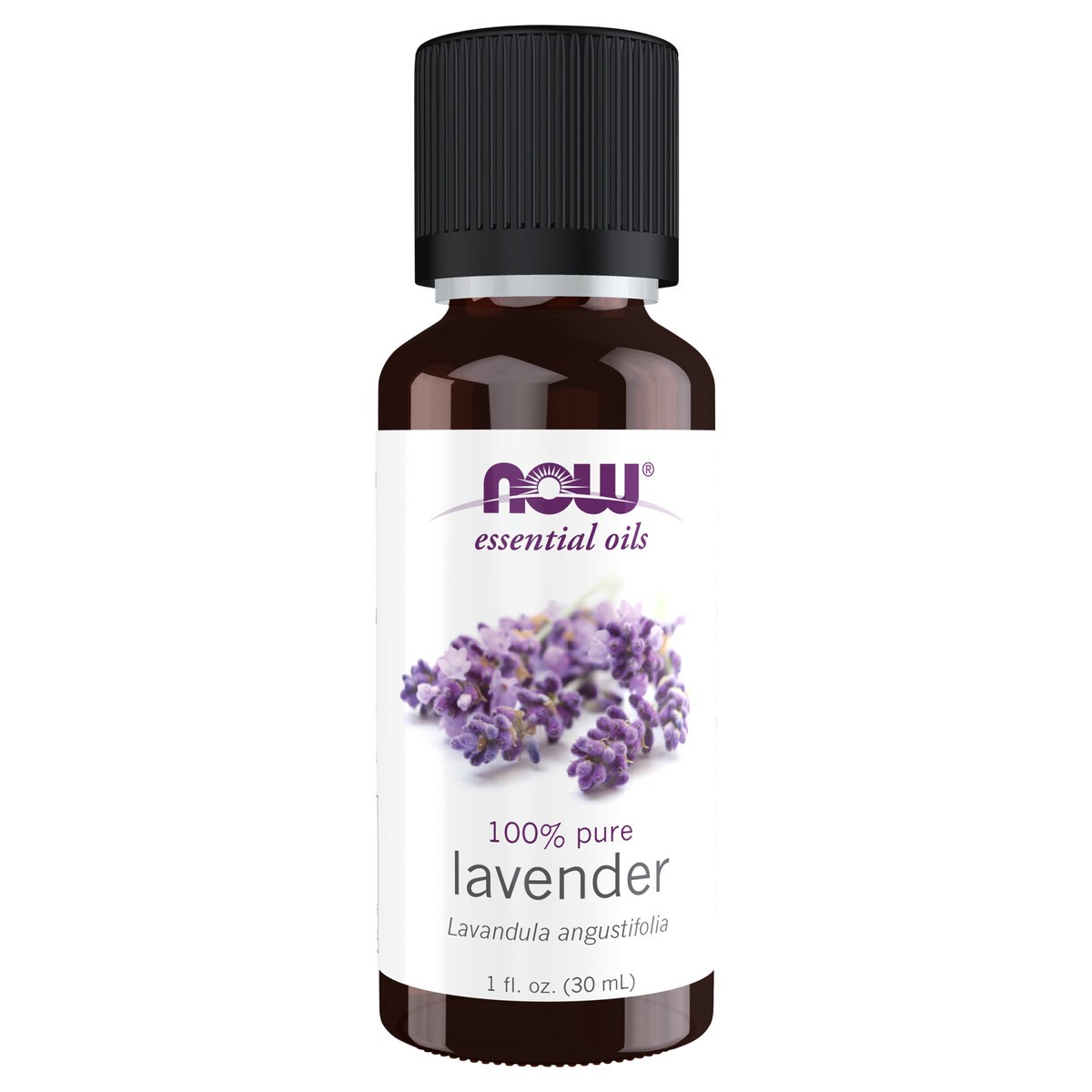 slide 1 of 2, NOW Essential Oils, Lavender Oil, Soothing Aromatherapy Scent, Steam Distilled, 100% Pure, Vegan, Child Resistant Cap, 1-Ounce, 1 fl oz