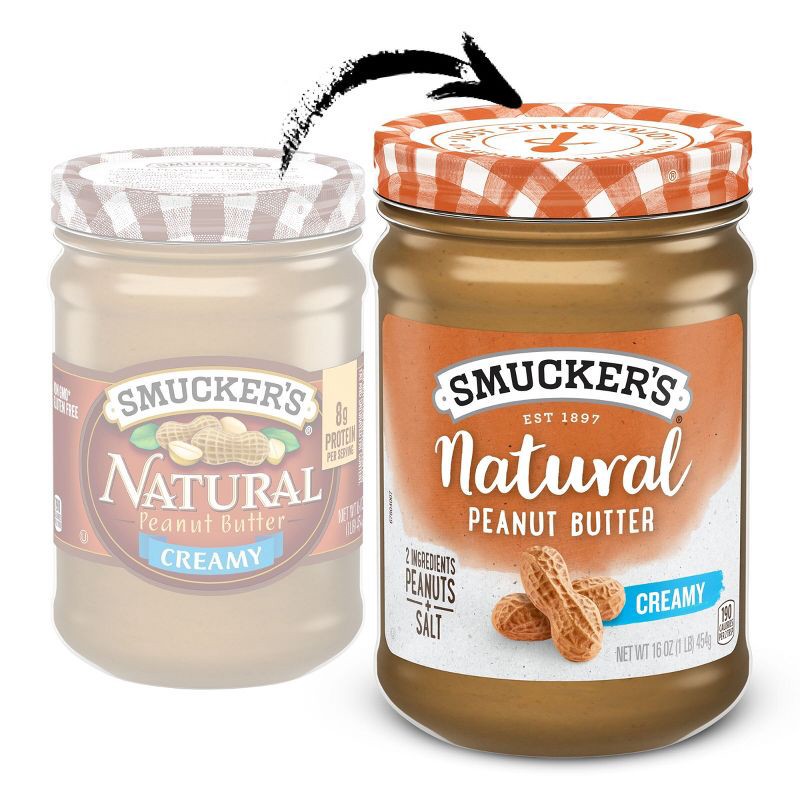 slide 2 of 6, Smucker's Natural Creamy Peanut Butter - 16oz, 16 oz