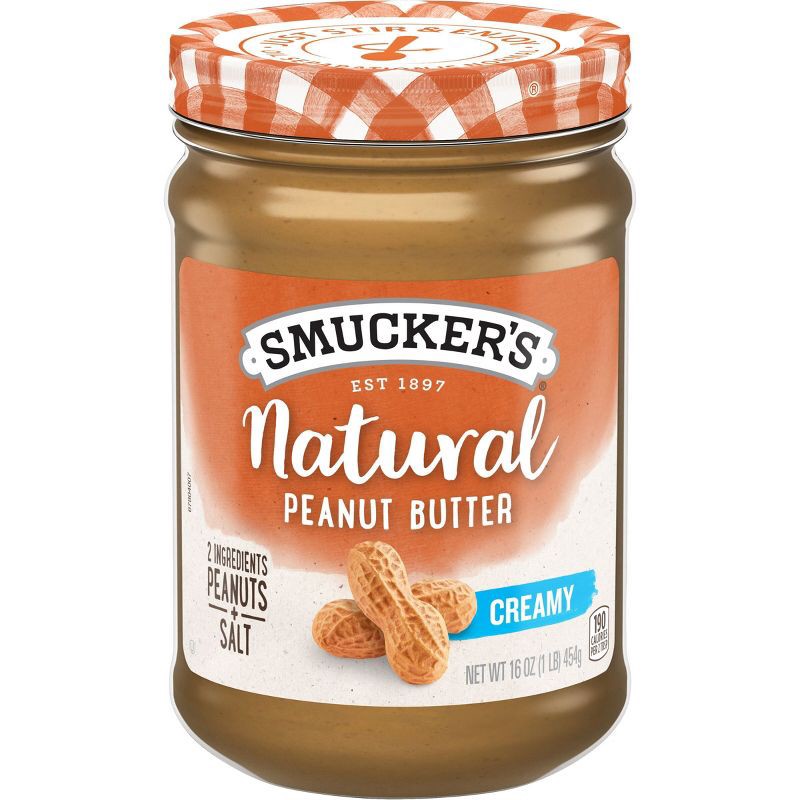 slide 1 of 6, Smucker's Natural Creamy Peanut Butter - 16oz, 16 oz