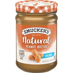 Smucker's Natural Creamy Peanut Butter - 16oz