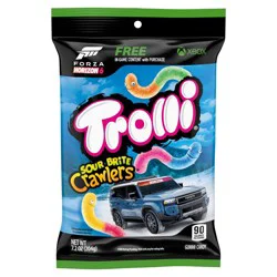 Trolli Candy Sour Brite Crawlers Gummi Worms - 7.2oz