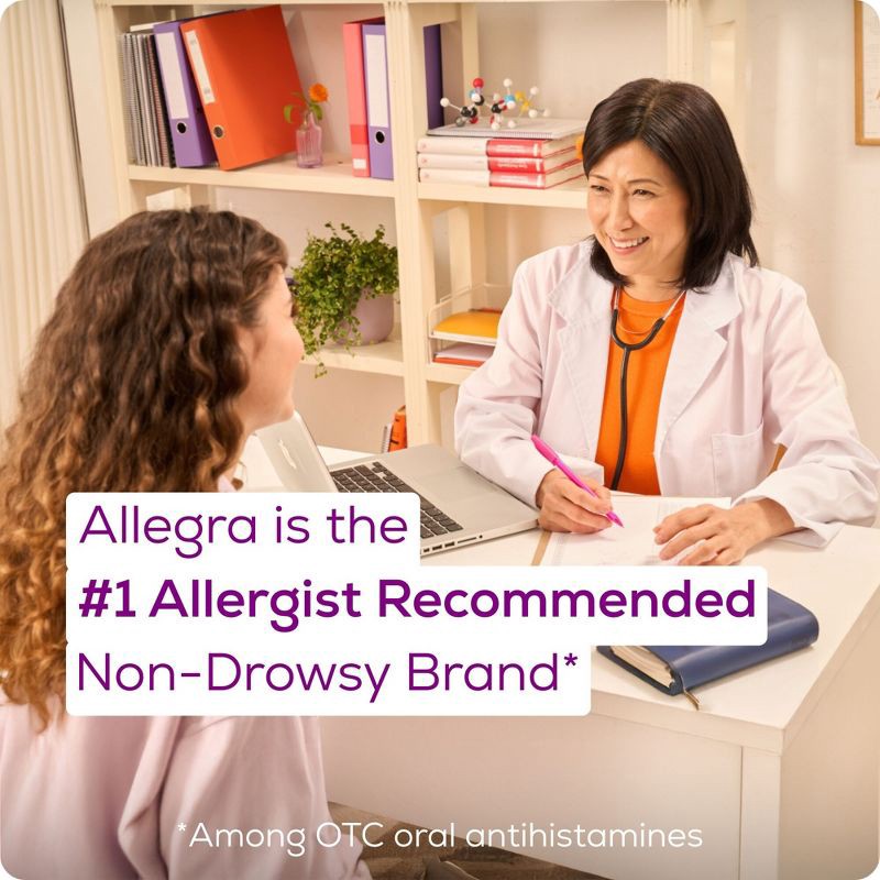 slide 6 of 10, Allegra 24 Hour Allergy Relief Medicine Tablets - Fexofenadine Hydrochloride - 30ct, 30 ct