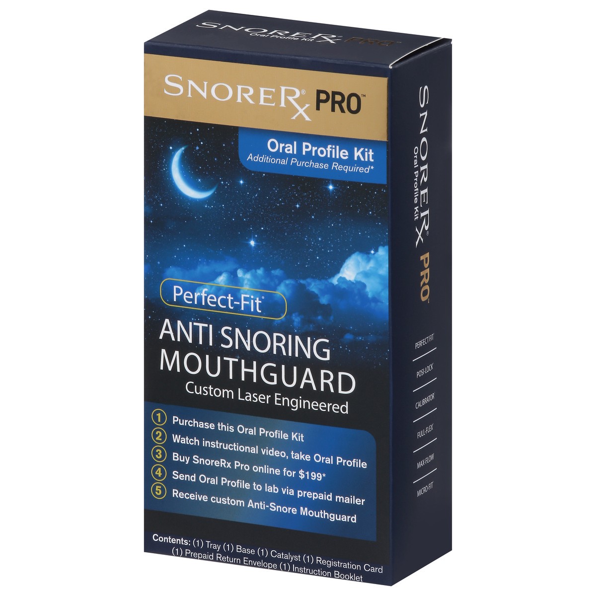 slide 5 of 9, SnoreRx Perfect-Fit Anti Snoring Mouthguard Oral Profile Kit 1 ea, 1 ct