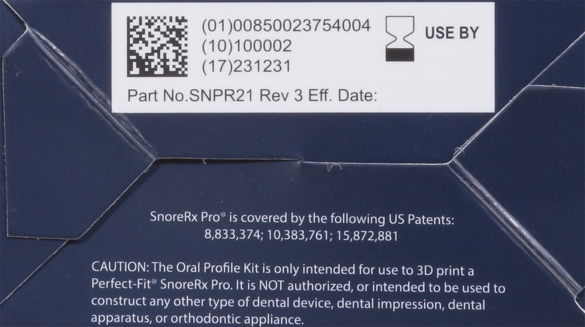 slide 6 of 9, SnoreRx Perfect-Fit Anti Snoring Mouthguard Oral Profile Kit 1 ea, 1 ct
