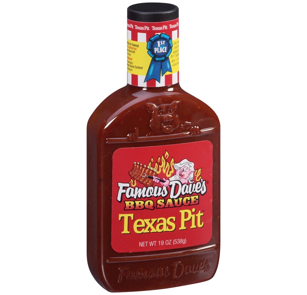 slide 2 of 3, Famous Dave's Texas Pit Barbeque Sauce, 19 oz