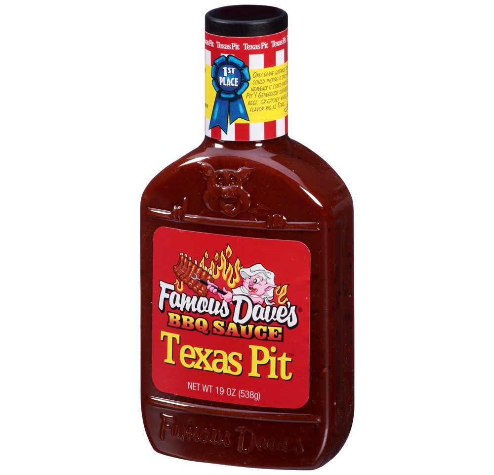 slide 3 of 3, Famous Dave's Texas Pit Barbeque Sauce, 19 oz