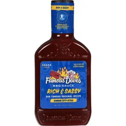 Famous Dave's Rich & Sassy Barbeque Sauce - 20oz