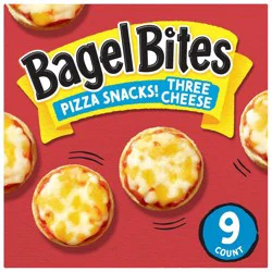 Bagel Bites Three Cheese Mini Pizza Bagel Frozen Snacks - 7oz/9ct