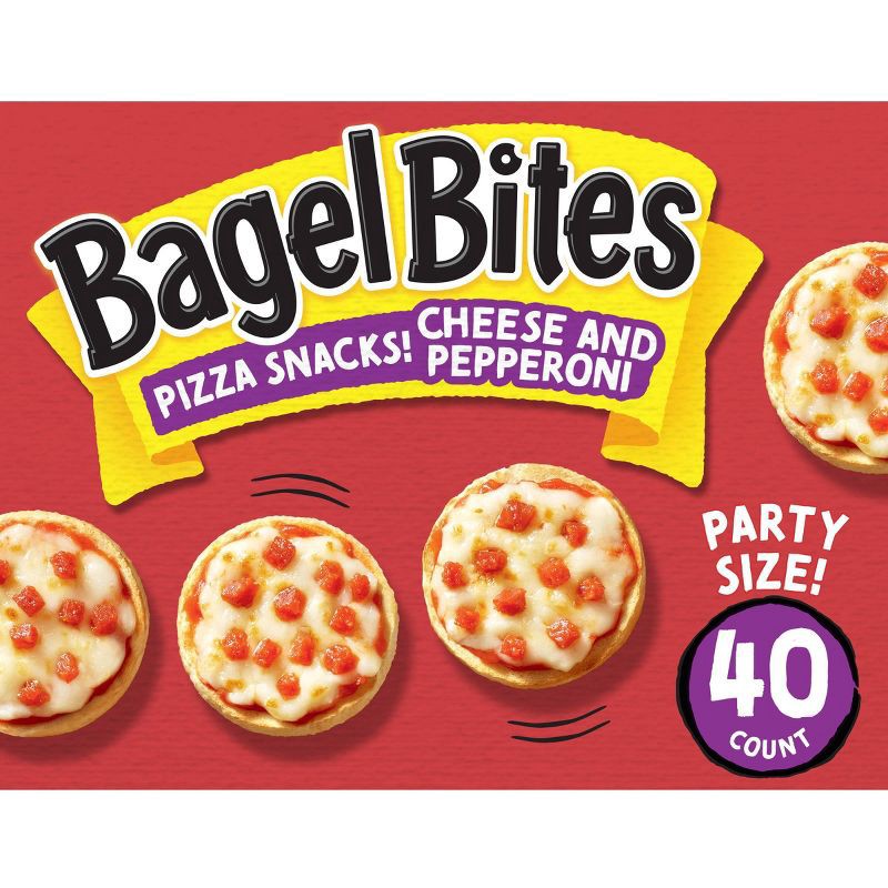 slide 1 of 15, Bagel Bites Cheese & Pepperoni Mini Pizza Bagel Frozen Snacks - 31.1oz/40ct, 40 ct; 31.1 oz