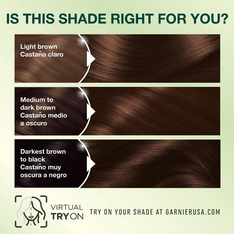 slide 7 of 9, Garnier Nutrisse Nourishing Permanent Hair Color Creme - 434 Deep Chestnut Brown, 1 ct