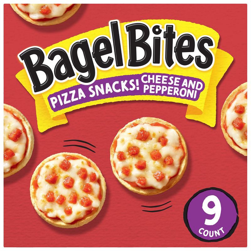 slide 1 of 15, Bagel Bites Cheese & Pepperoni Mini Pizza Bagel Frozen Snacks - 7oz/9ct, 7 oz, 9 ct