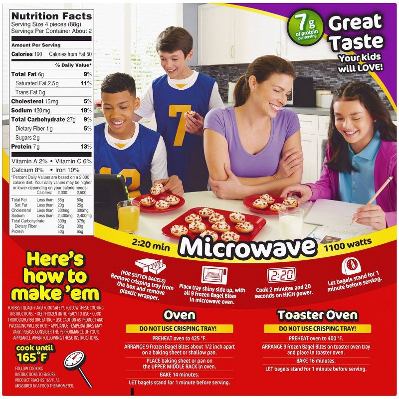 slide 10 of 15, Bagel Bites Cheese & Pepperoni Mini Pizza Bagel Frozen Snacks - 7oz/9ct, 7 oz, 9 ct