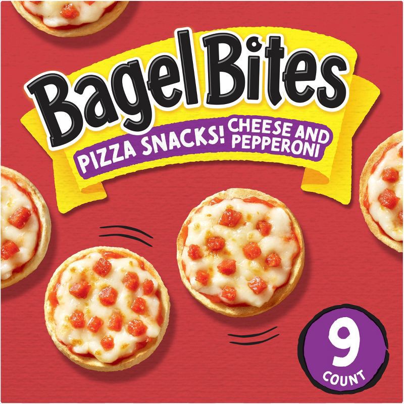 slide 1 of 15, Bagel Bites Cheese & Pepperoni Mini Pizza Bagel Frozen Snacks - 7oz/9ct, 7 oz, 9 ct