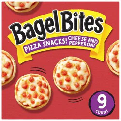 Bagel Bites Cheese & Pepperoni Mini Pizza Bagel Frozen Snacks - 7oz/9ct