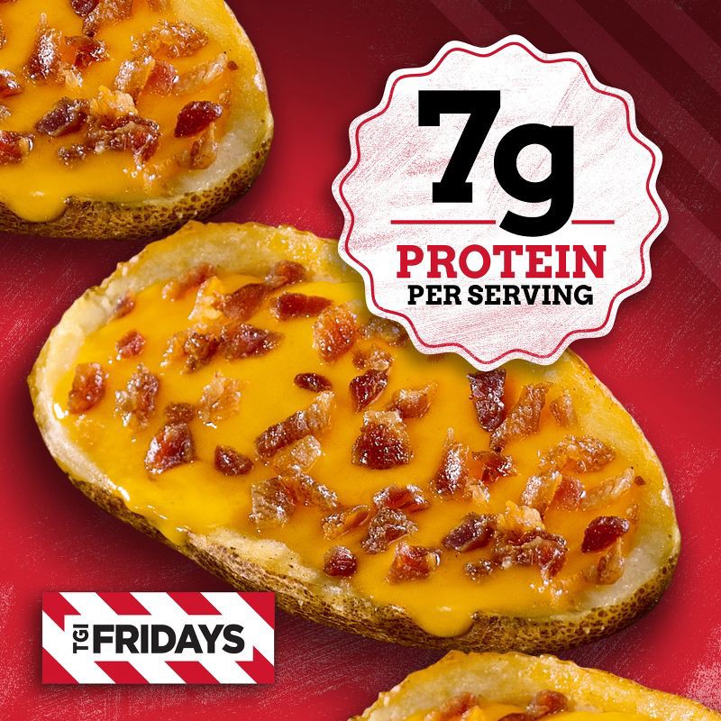 slide 5 of 10, T.G.I. Friday's TGI Fridays Loaded Cheddar & Bacon Potato Skins Frozen Snacks - 13.5oz, 13.5 oz
