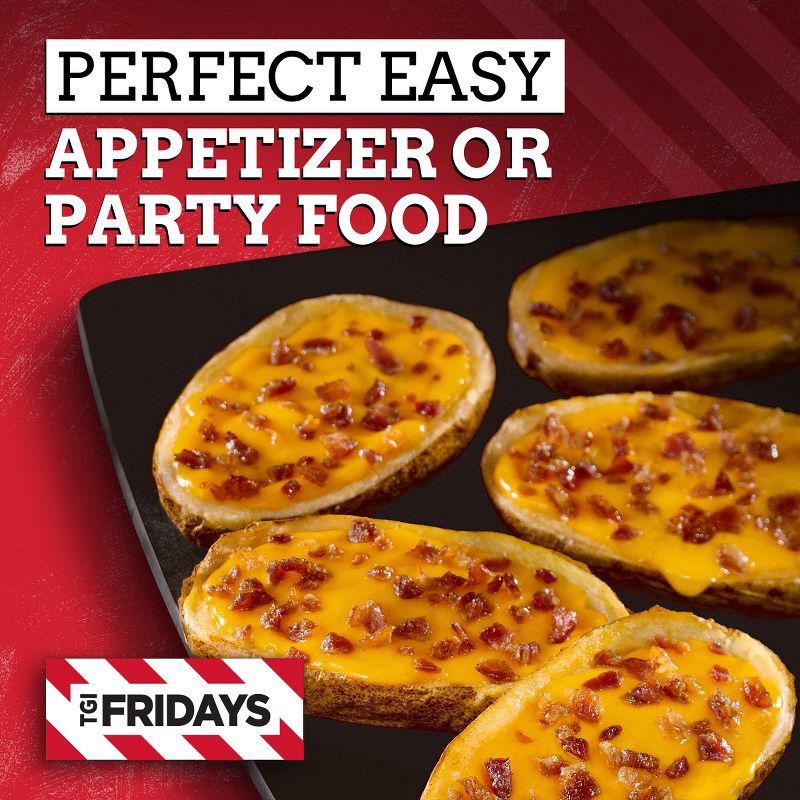 slide 6 of 10, T.G.I. Friday's TGI Fridays Loaded Cheddar & Bacon Potato Skins Frozen Snacks - 13.5oz, 13.5 oz