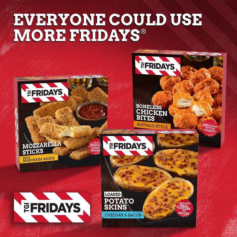 slide 6 of 11, T.G.I. Friday's TGI Fridays Loaded Cheddar & Bacon Potato Skins Frozen Snacks - 13.5oz, 13.5 oz