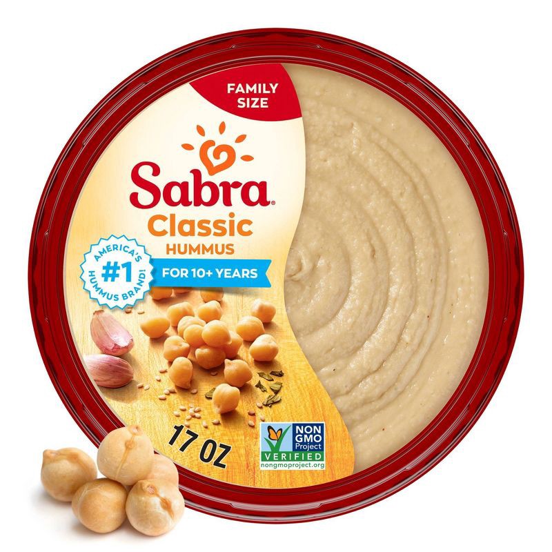 slide 1 of 6, Sabra Classic Hummus - 17oz, 17 oz