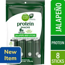 Simple Truth Protein Jalapeno Beef Stick Snacks, 8 ct / 8 oz