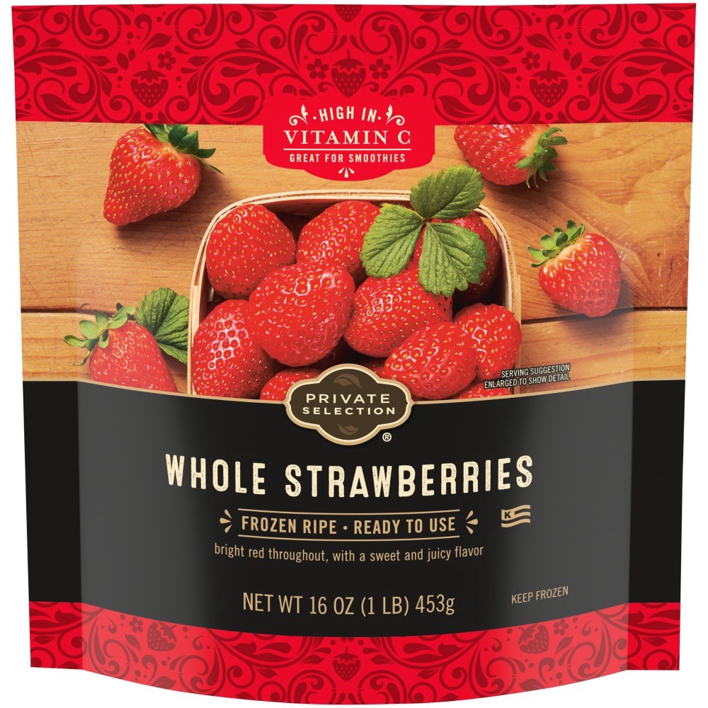 slide 1 of 4, Private Selection Whole Strawberries, 16 oz
