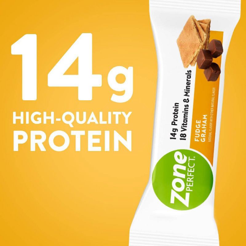 slide 4 of 10, Zone Perfect ZonePerfect Protein Bar Fudge Graham - 10 ct/17.6oz, 10 ct, 17.6 oz