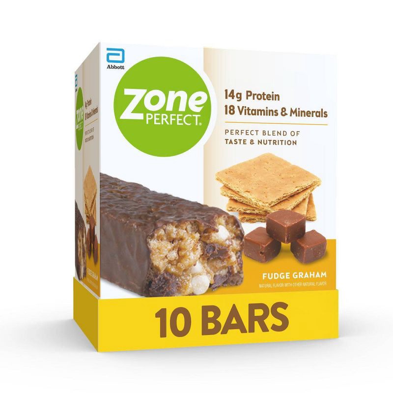 slide 1 of 10, Zone Perfect ZonePerfect Protein Bar Fudge Graham - 10 ct/17.6oz, 10 ct, 17.6 oz