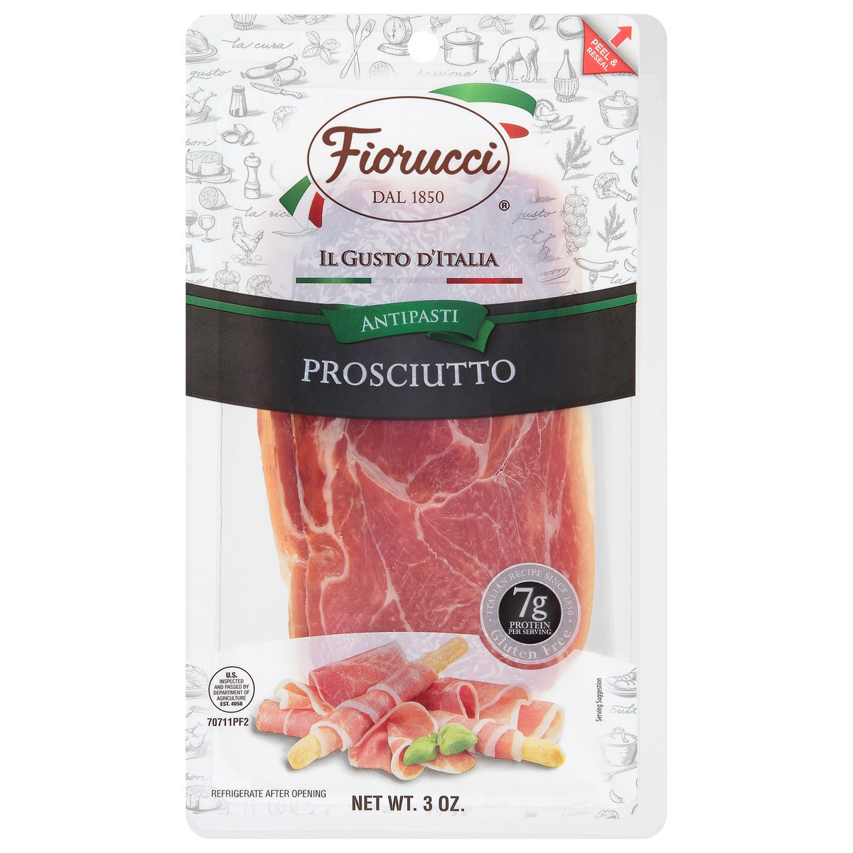 slide 1 of 9, Fiorucci Campofrio Presliced Prosciutto, 1 ct