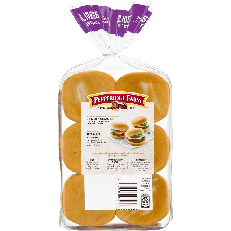 slide 5 of 8, Pepperidge Farm Bakery Classics White Slider Buns - 15oz/12ct, 12 ct; 15 oz