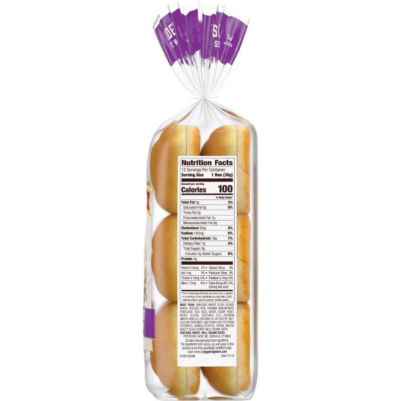 slide 6 of 8, Pepperidge Farm Bakery Classics White Slider Buns - 15oz/12ct, 12 ct; 15 oz