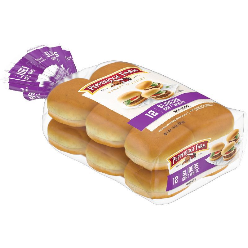 slide 7 of 8, Pepperidge Farm Bakery Classics White Slider Buns - 15oz/12ct, 12 ct; 15 oz