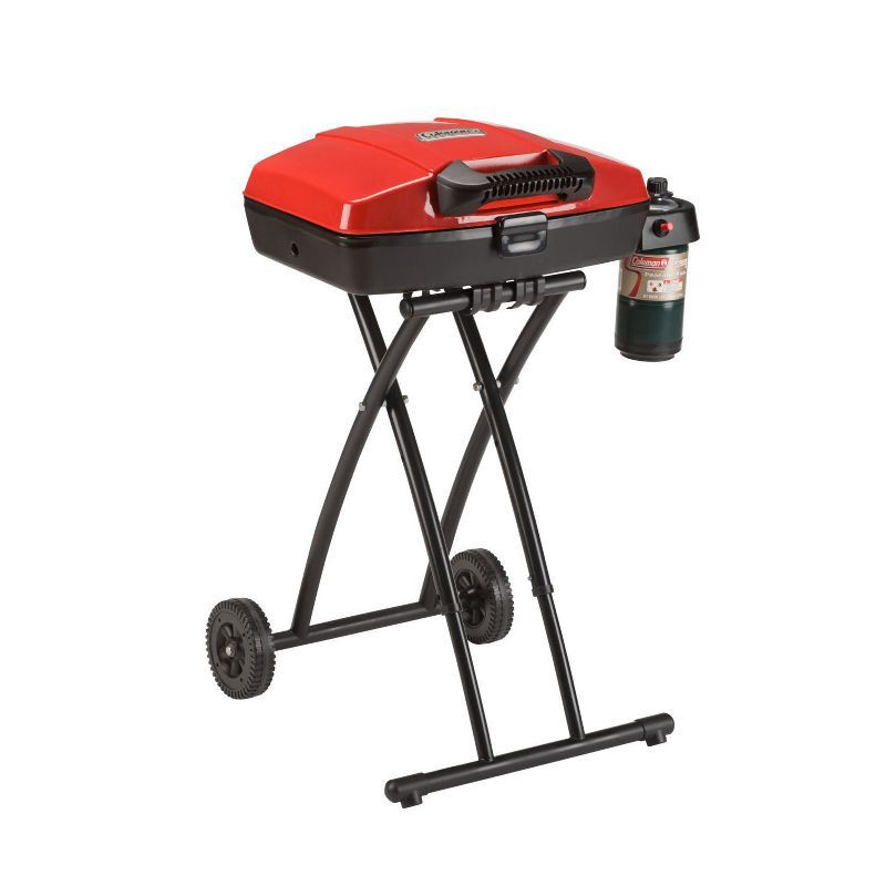 slide 1 of 9, Coleman Sportster Propane Grill - Black/Red, 1 ct