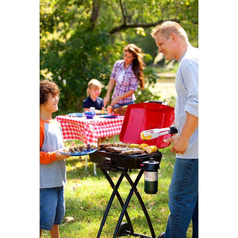 slide 8 of 9, Coleman Sportster Propane Grill - Black/Red, 1 ct