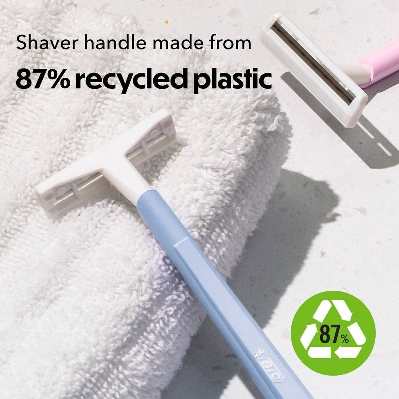 slide 8 of 10, BiC Silky Touch Women's Disposable 2-Blade Razors - 10ct, 10 ct