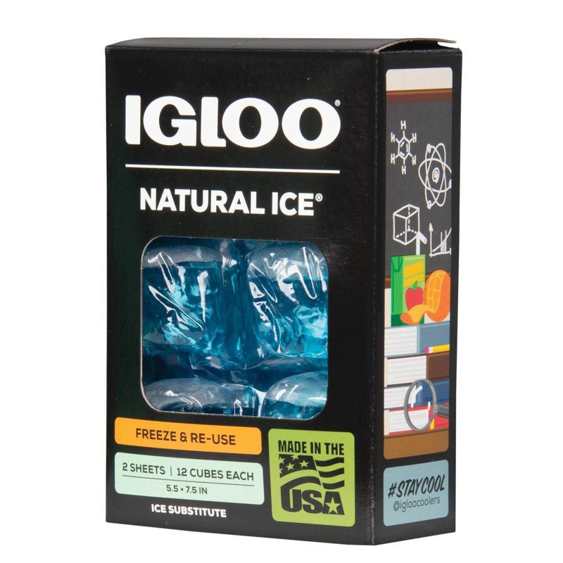 slide 3 of 4, Igloo Natural Ice 2pk - Blue, 2 ct