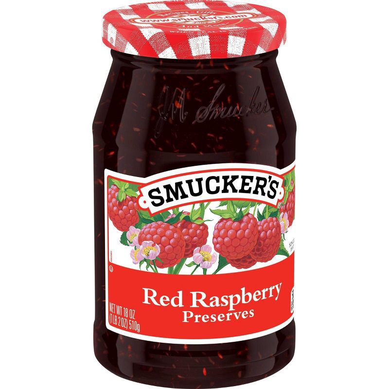 slide 3 of 5, Smucker's Red Raspberry Preserves - 18oz, 18 oz